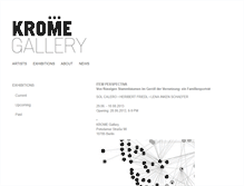 Tablet Screenshot of home.krome-gallery.com